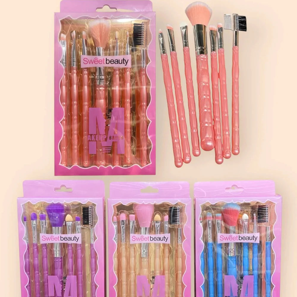 Sweet Beauty 7pcs Makeup Brush Set