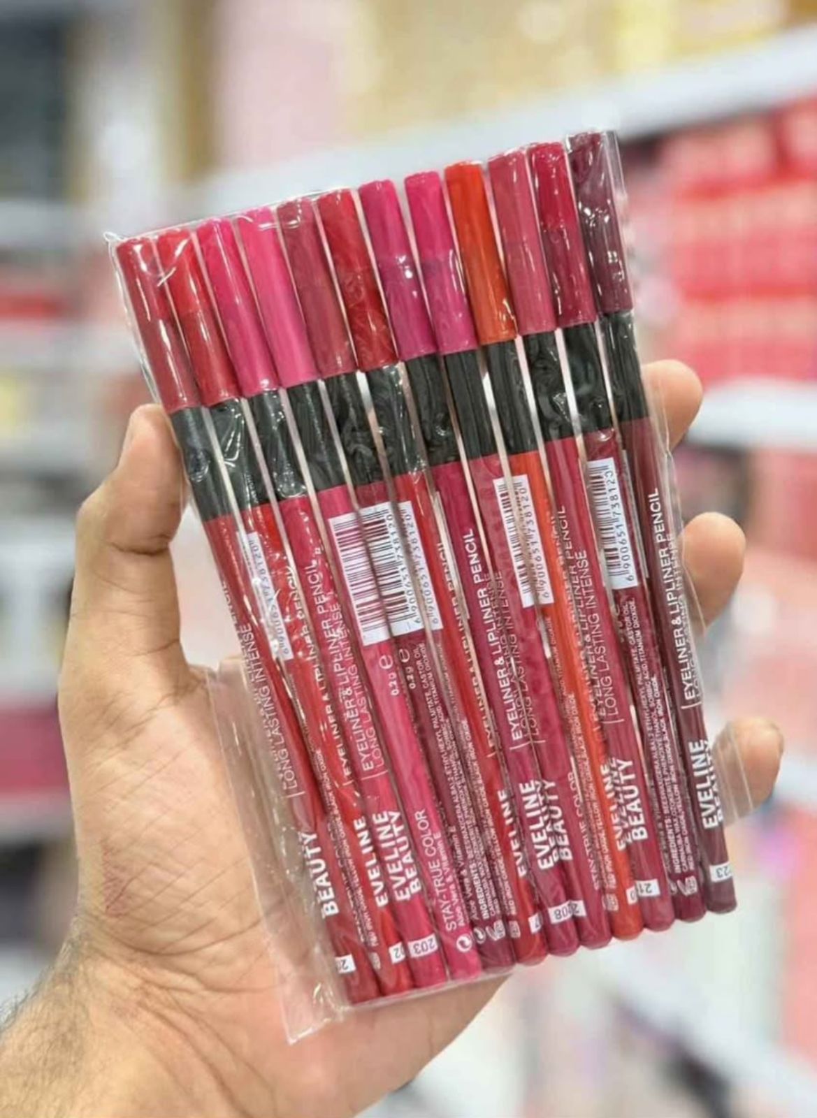 Eveline Lip Liner Pencil - 12 pcs