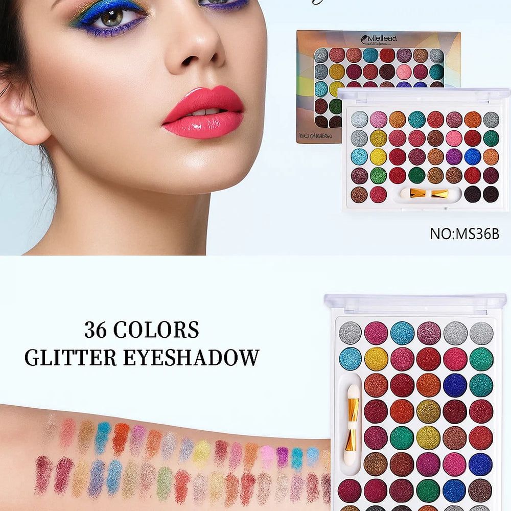 Mielena 36 color Glitter Eyeshadow Kit