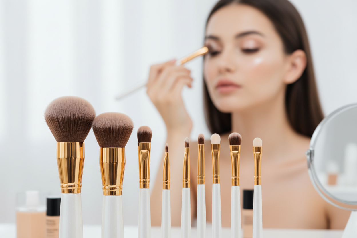 Makeup Brushes & Sponge Set