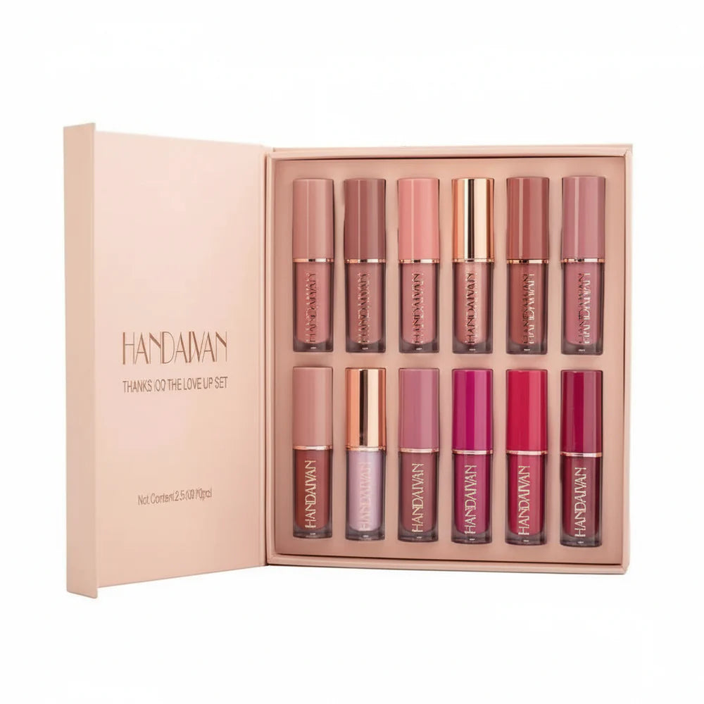 Handaiyan 12ps Matte Lip gloss pack.