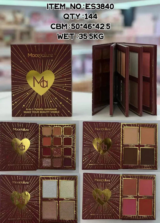 Mocallure 4 Fold Mini Makeup Book Palette