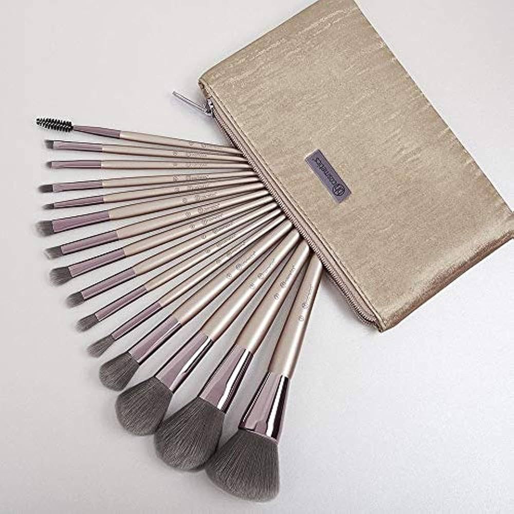 Bh 15pcs Lavish Brush set with Cosmetic Bag