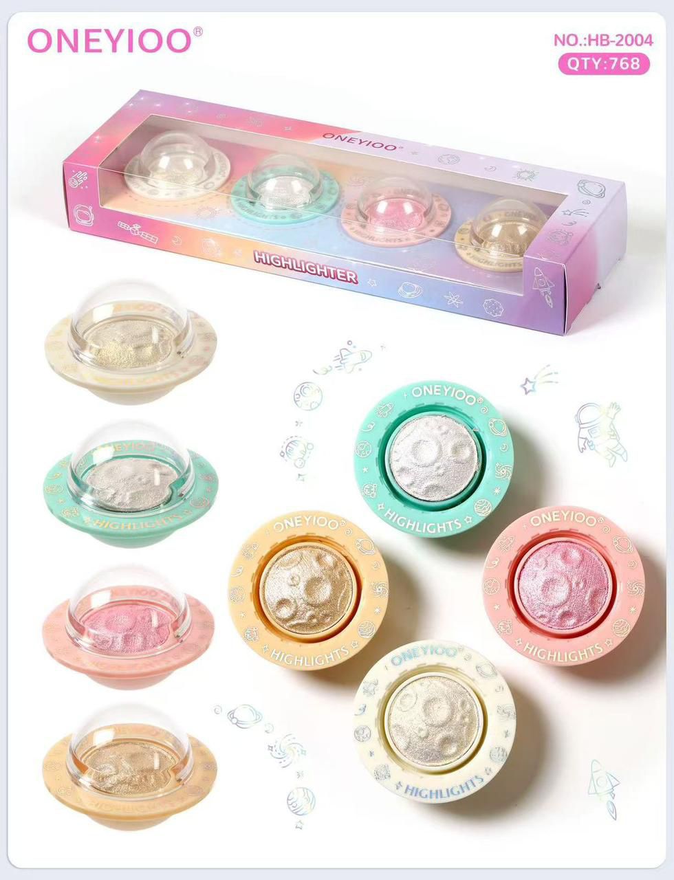 Oneyioo 4 Color Highliter Box