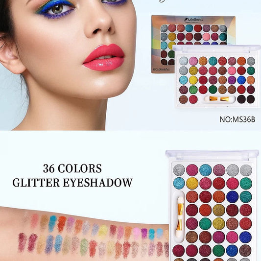 Mielena 36 color Glitter Eyeshadow Kit