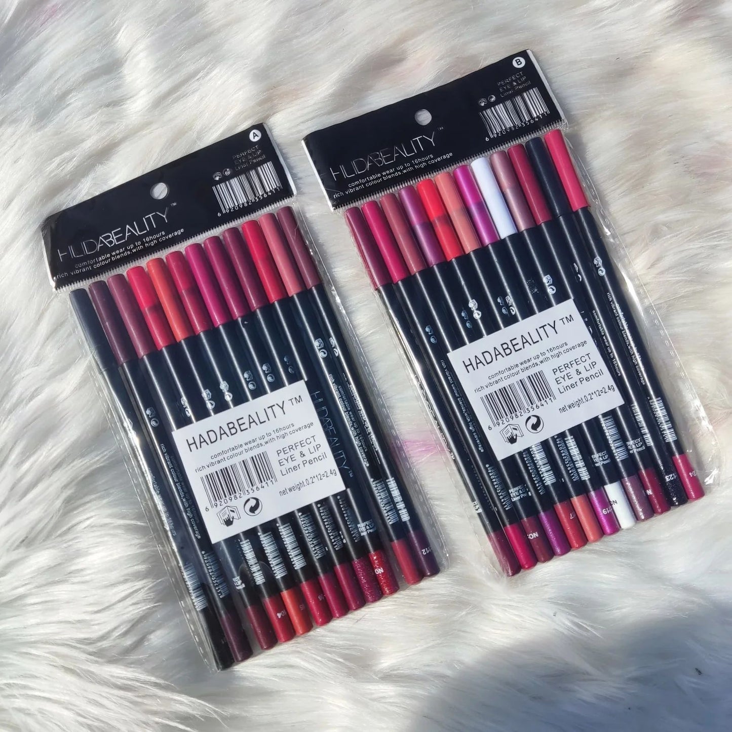 huda Beauty Lip Liner Pencil - 12 Pcs Pack
