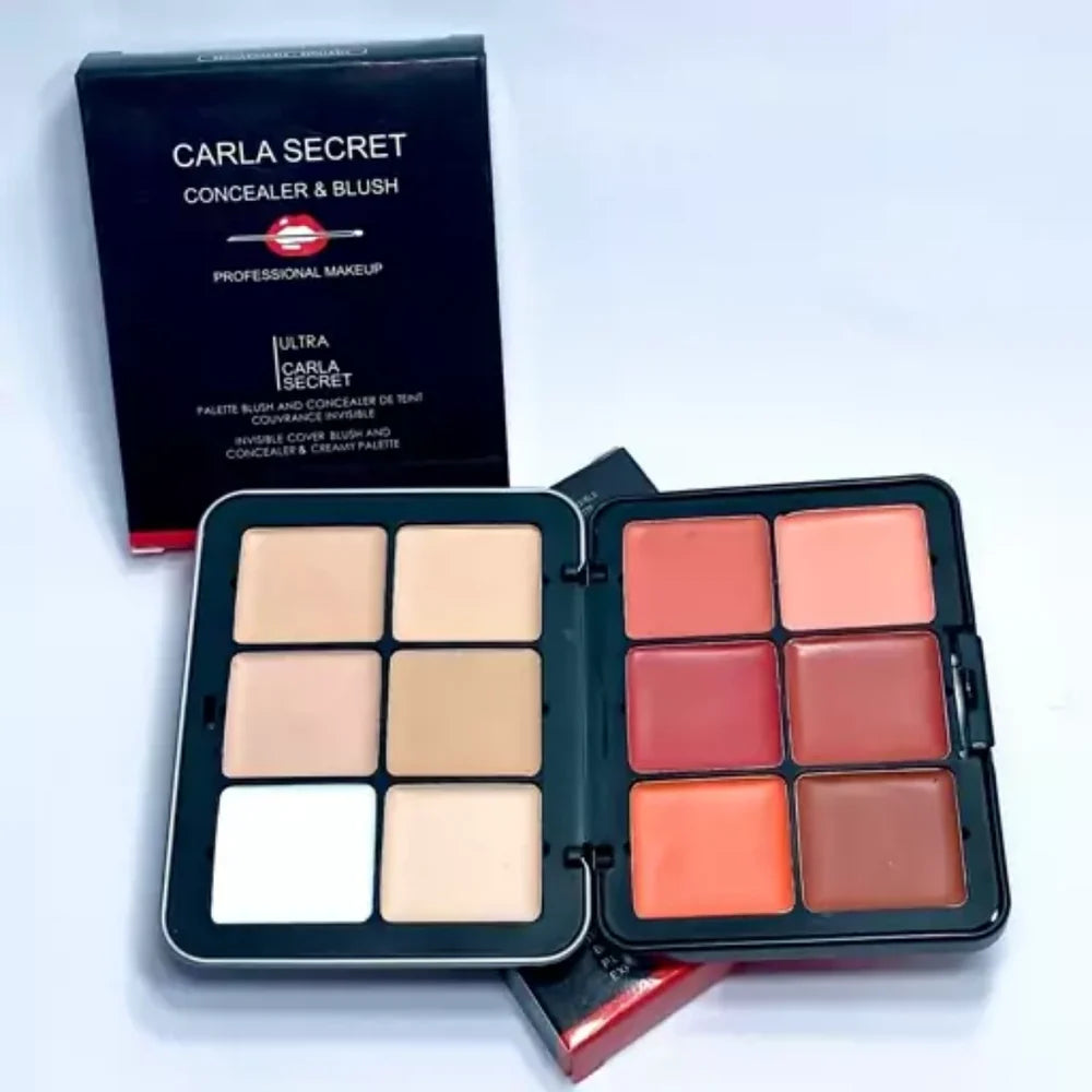 Carla secret 12 color creamy blush and contour palette